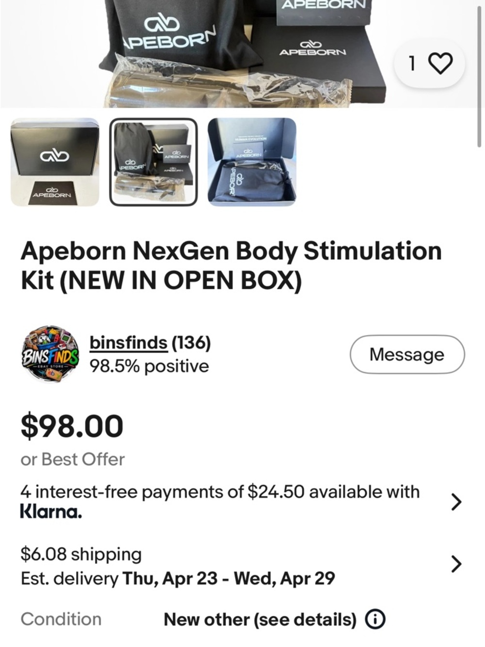 NexGen Body Stimulation Kit - Black